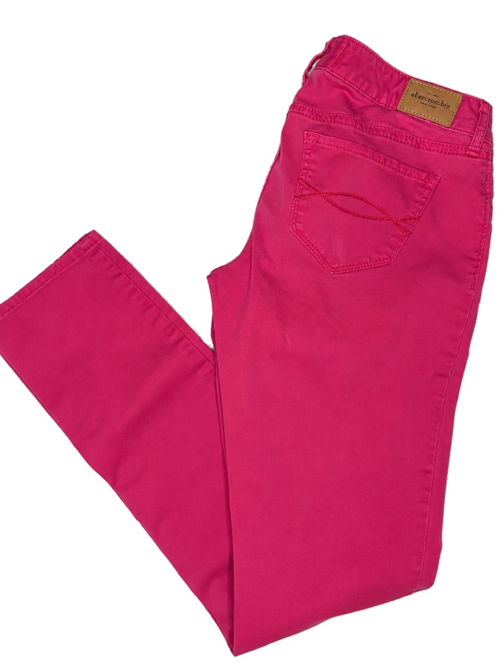 Abercrombie Kids Y2K Hot Pink Skinny Jeans- Tween, School, Preppy, Barbie Pants